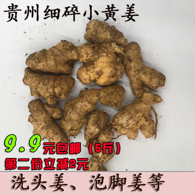 贵州农家自种新鲜土姜生姜小黄姜 洗头姜 泡脚姜 细碎姜5斤包邮