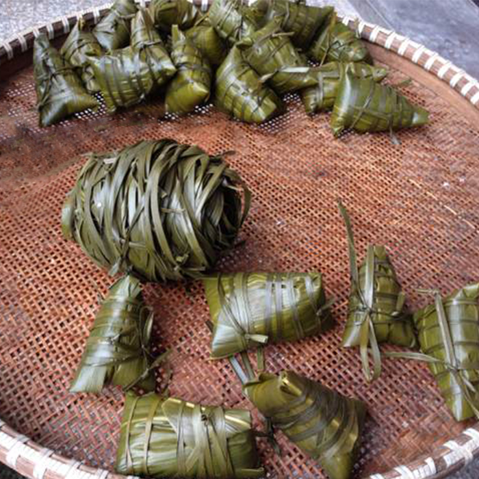 浙江衢州特产小吃 粽子 糯米长粽 雪菜粽 纯手工制作农产品10个装