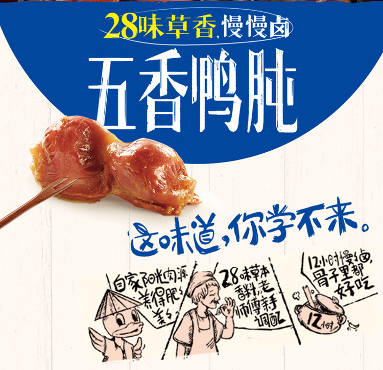 惠农神星 惠农五香鸭肫约15g江苏农产化省级重点龙头企业产品