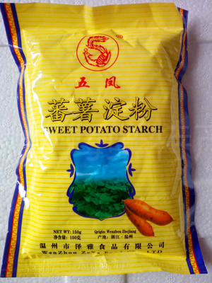 浙江农产品五风蕃薯淀粉食品无添加剂烧菜小吃勾芡粉150g